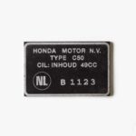 Type keurplaatje Honda C50 NL B 1123