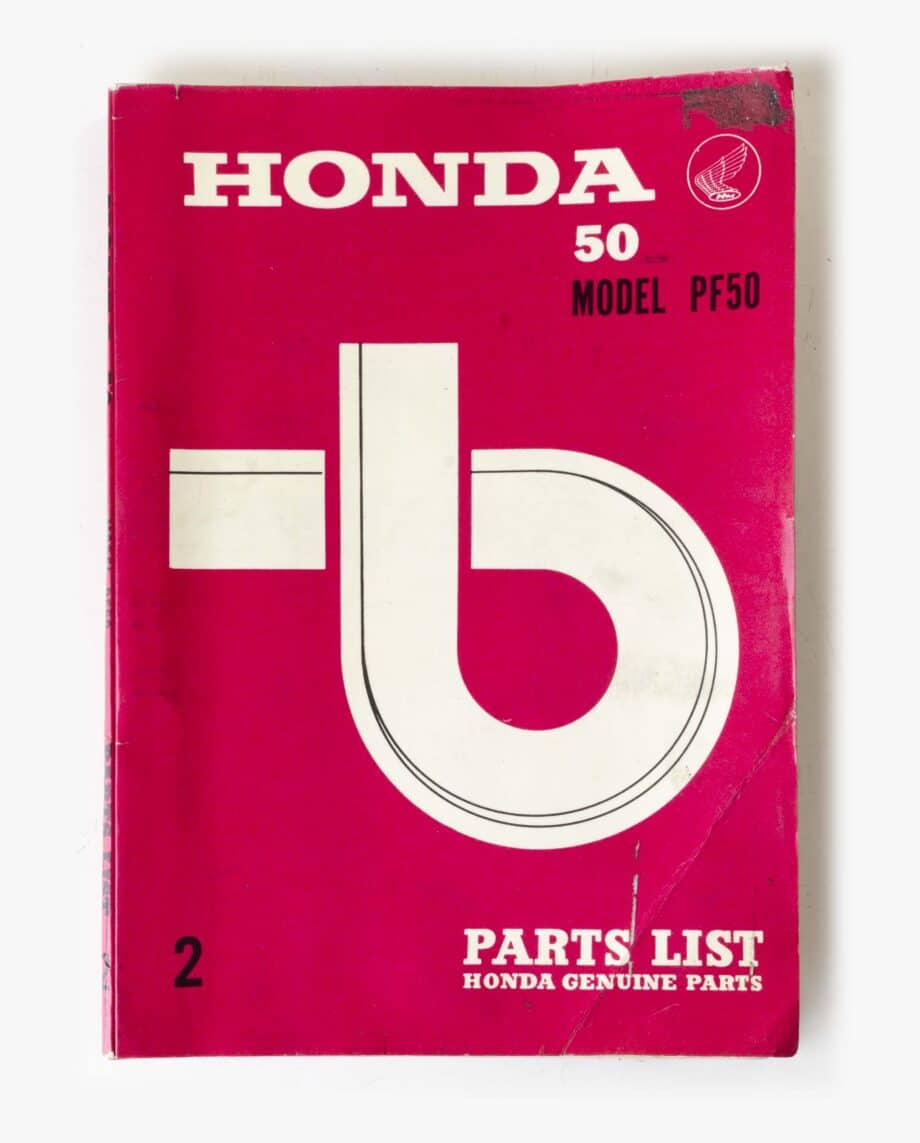 Liste des pièces Honda PF50 Amigo PF50 Novio (7952)