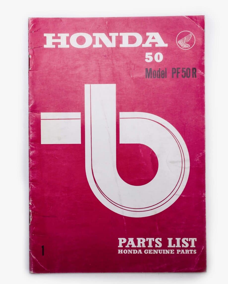 Liste des pièces Honda PF50 Amigo PF50 Novio r (9504)