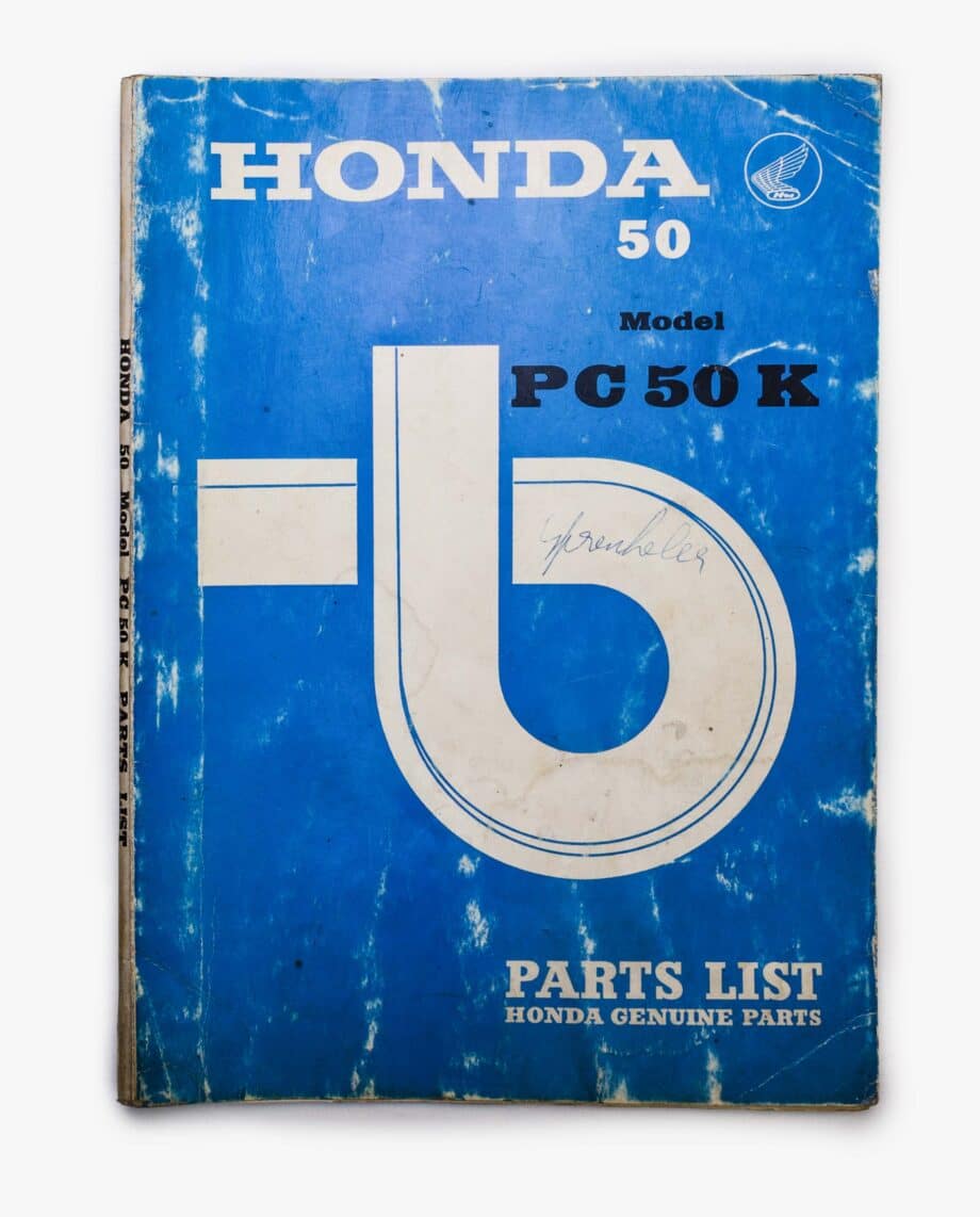 Liste des pièces Honda PC50 k (9539)