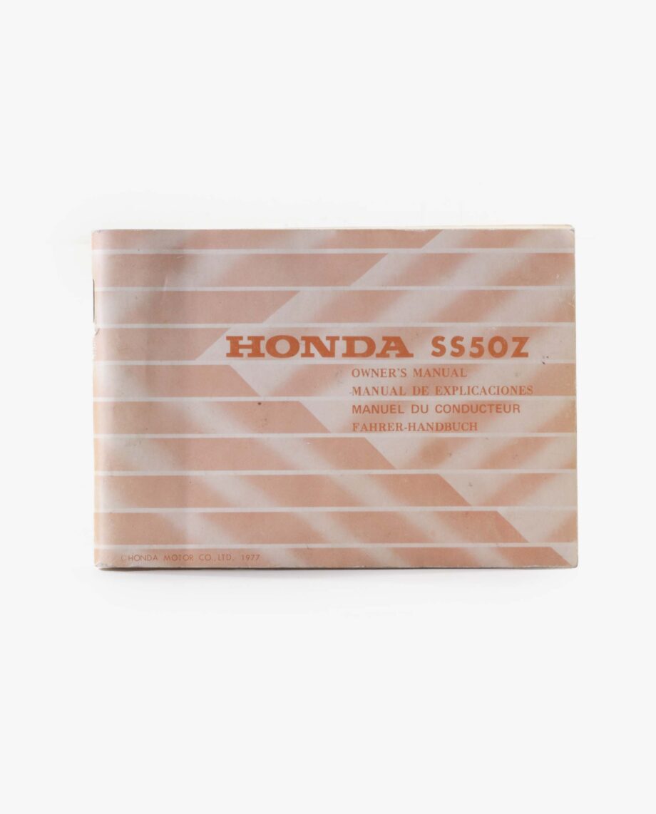 Instructieboekje Honda SS50 (9857)