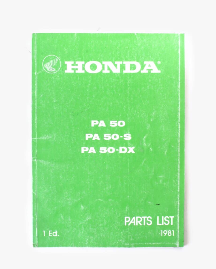 Parts list PA50 (10504)