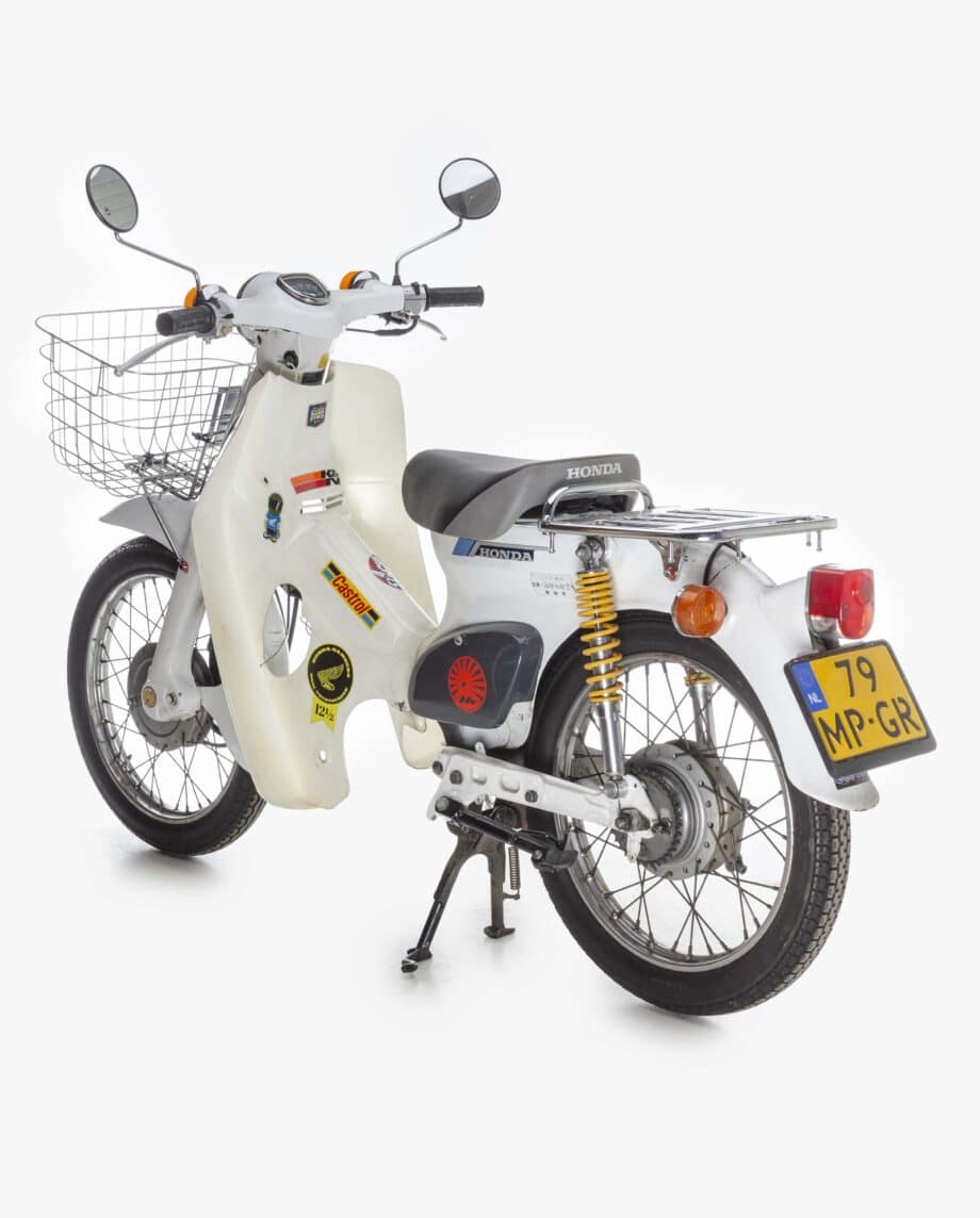 Honda C50 NT rolling frame wit - 40470 km - Afbeelding 2