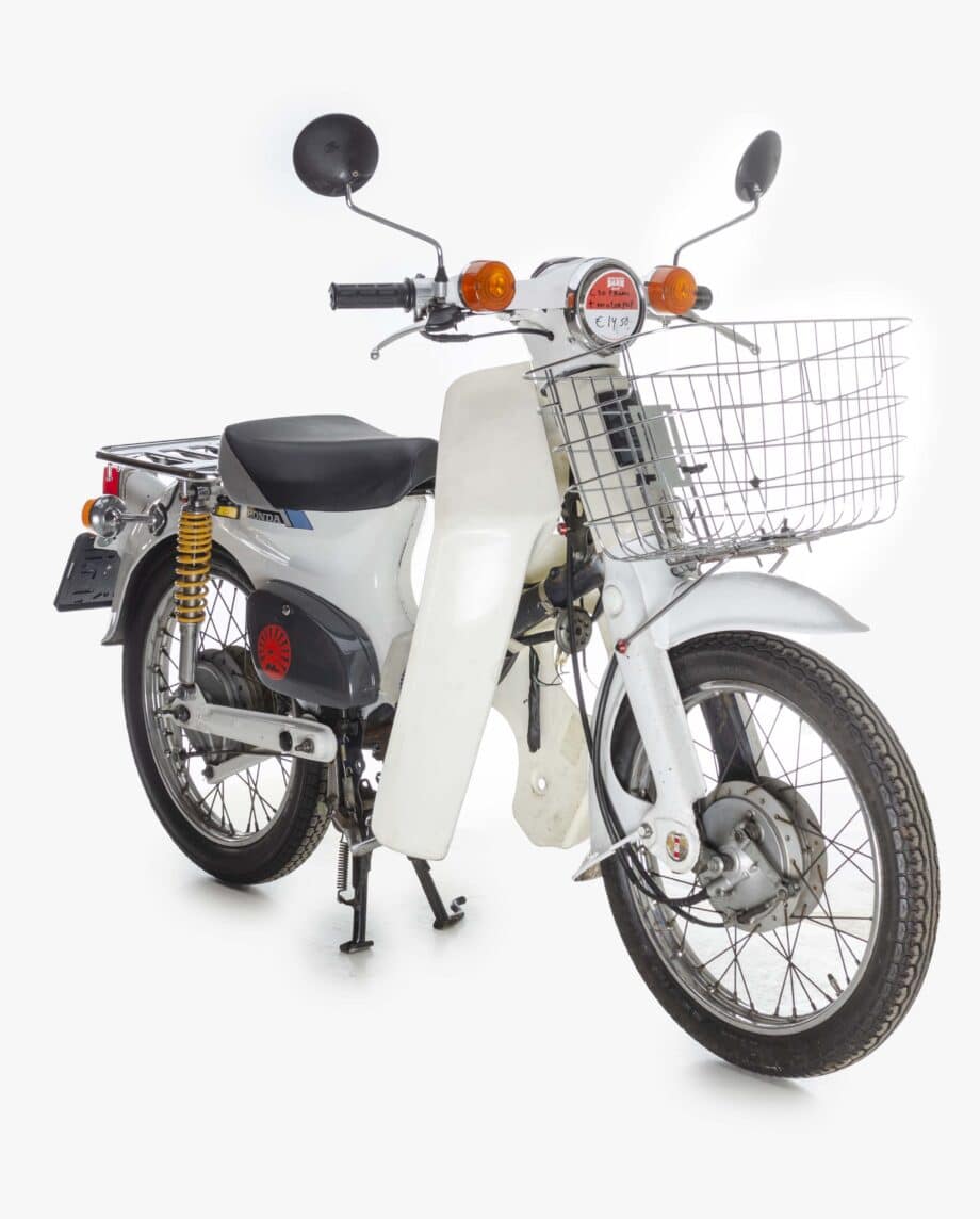 Honda C50 NT rolling frame wit - 40470 km - Afbeelding 5