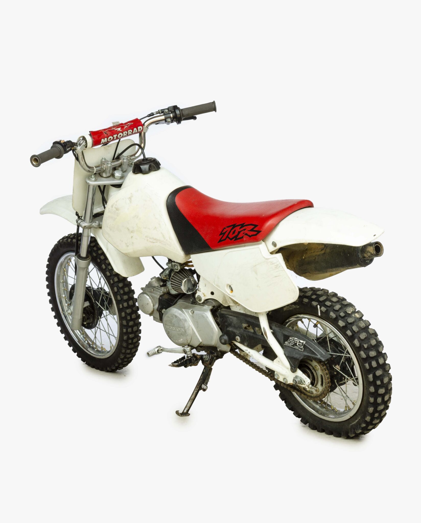 Honda XR70 white · Fourstrokebarn Honda & Parts