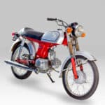 Honda Benly 50S rood-zilver - 15941 km