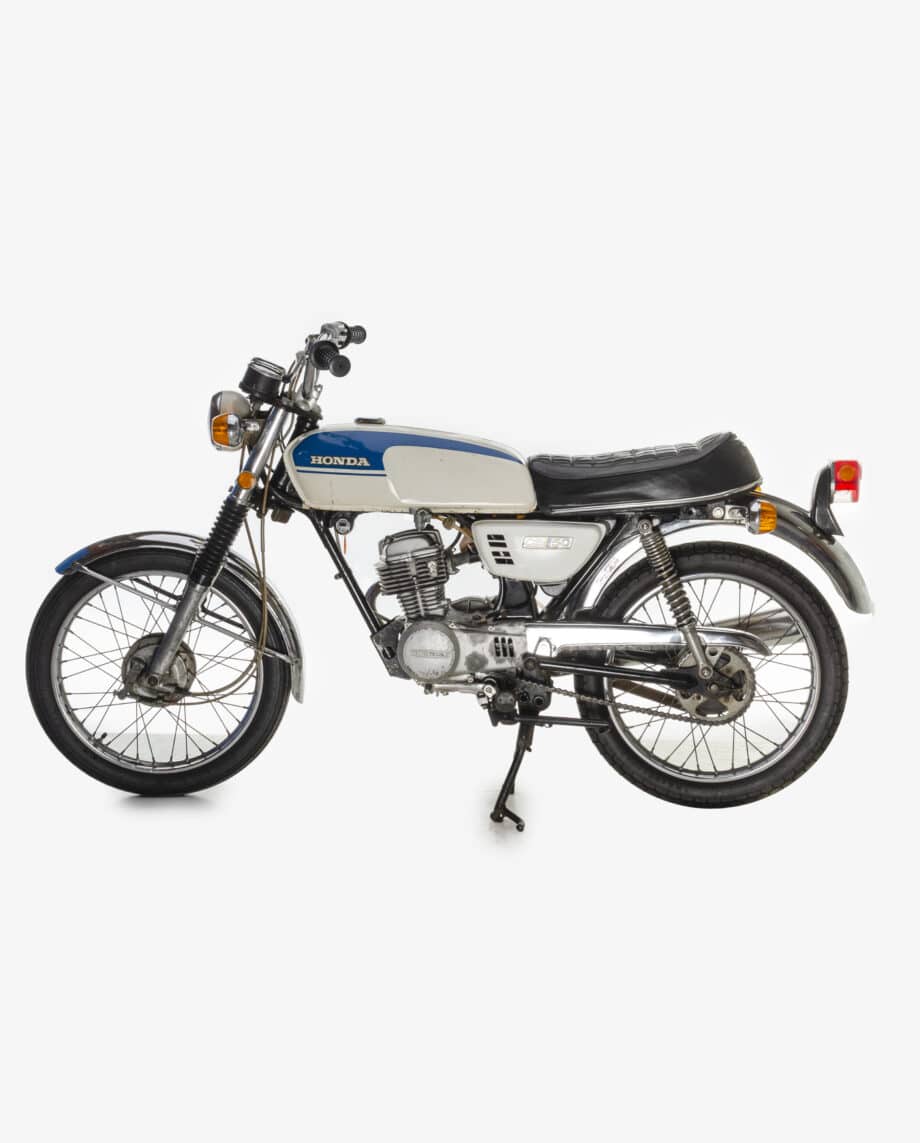 Honda CB50 k1 wit-blauw - 28267 km - Afbeelding 3