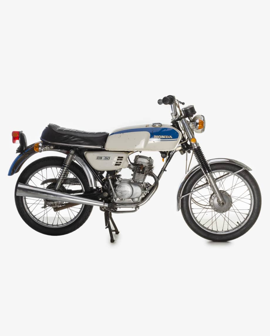 Honda CB50 k1 wit-blauw - 28267 km - Afbeelding 6