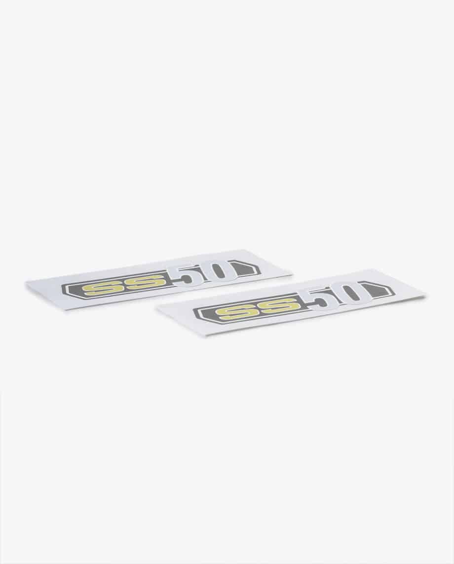 Sticker set tank and frame white Honda SS50 k1 (10994) - Image 3