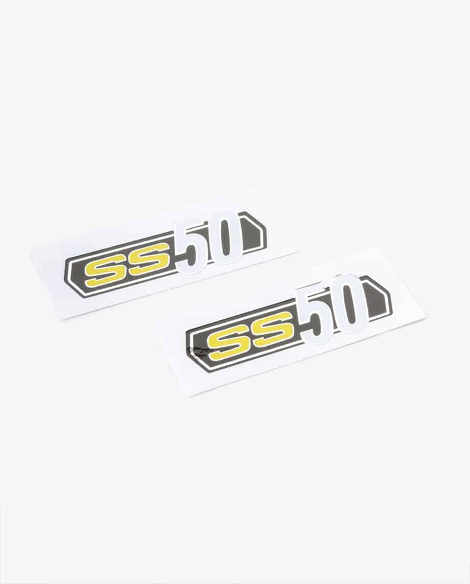 Sticker set tank and frame white Honda SS50 k1 (10994) - Image 4