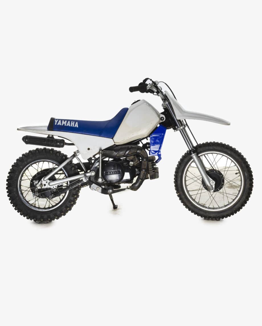 Yamaha PW80 wit-blauw - Afbeelding 5