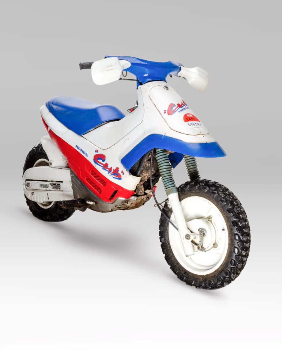 Honda EZ90 Cub wit-blauw-rood