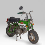 Honda Monkey Z50Z groen - 1848 km