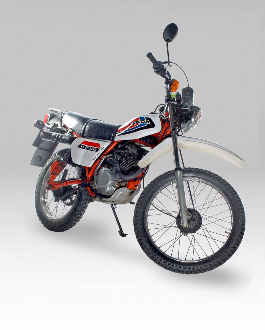 Honda XL125S wit met kenteken