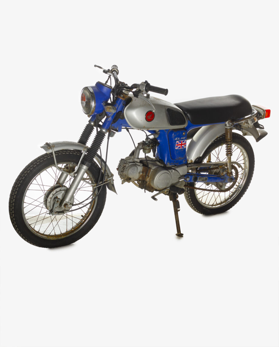 Honda CL50 Benly blauw-zilver - Afbeelding 4