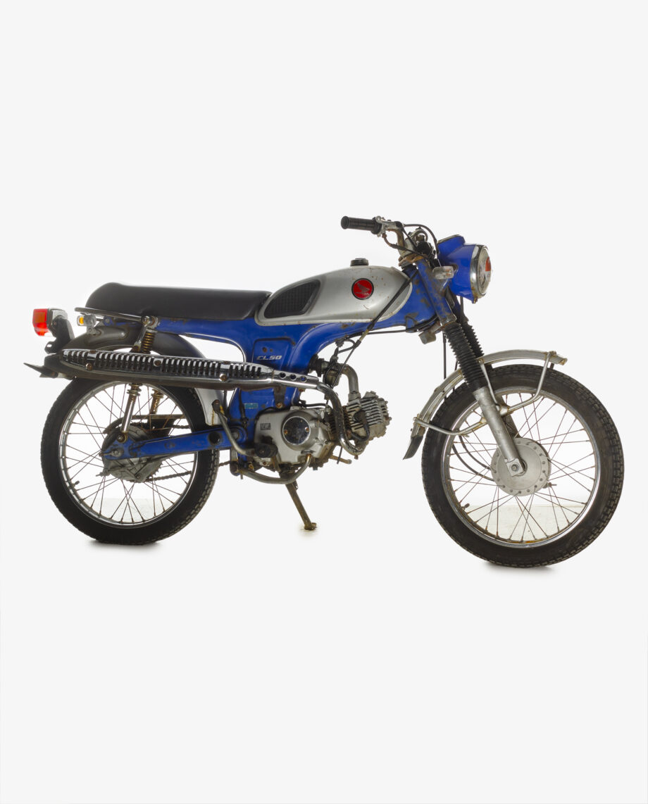 Honda CL50 Benly blauw-zilver - Afbeelding 5