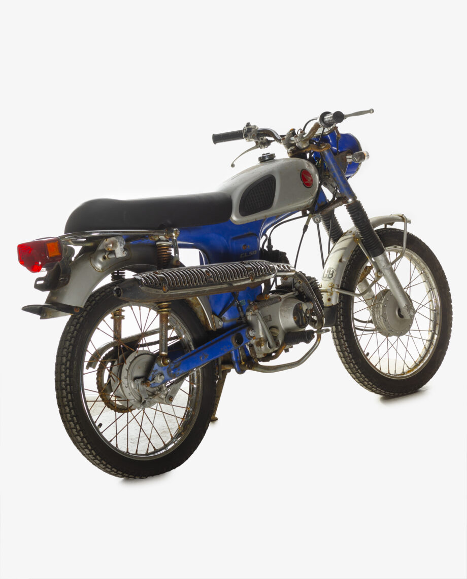 Honda CL50 Benly blauw-zilver - Afbeelding 6