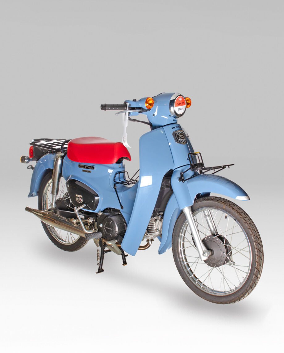 Honda Super CUb, lichtblauw km stand 1166