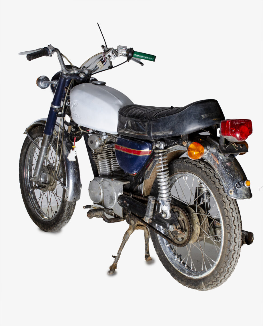 Honda CB125 blauw wit - Afbeelding 2