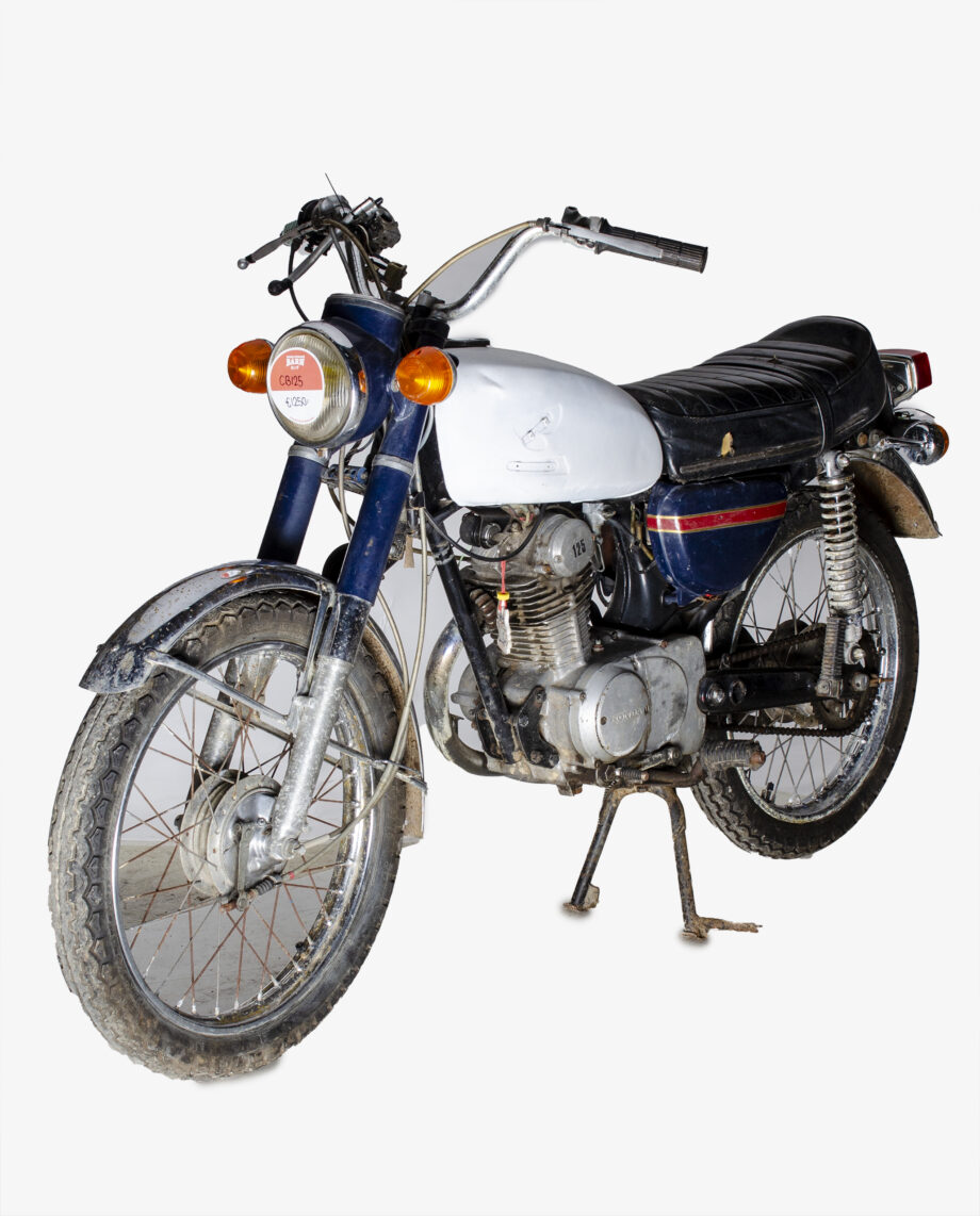 Honda CB125 blauw wit - Afbeelding 4