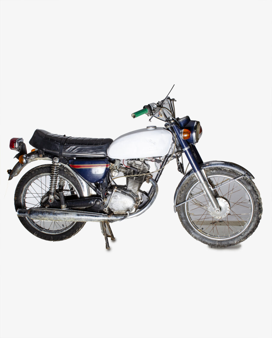 Honda CB125 blauw wit - Afbeelding 6