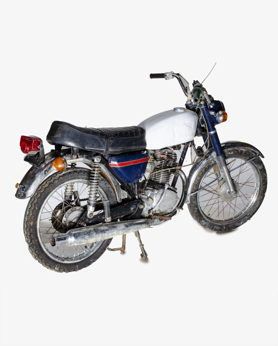 Honda CB125 blauw wit - Afbeelding 7