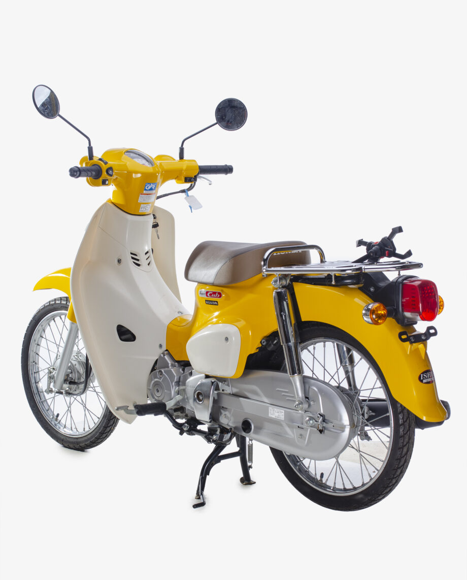 Honda c50 geel - 4299 km.