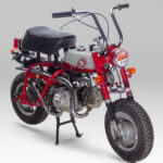 Honda Monkey z50a rood_zilver - 9656 km.