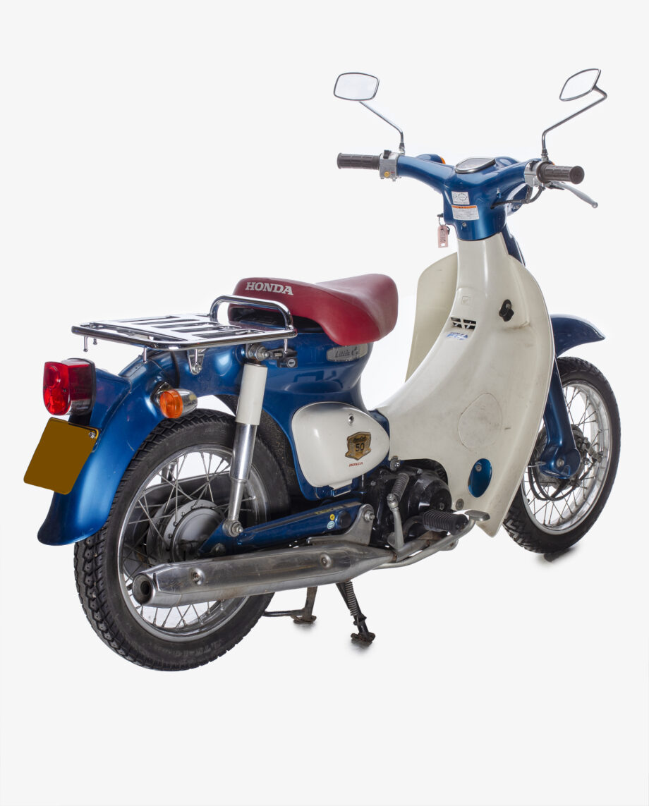 Honda C50 little Cub blauw - met kenteken - Afbeelding 2