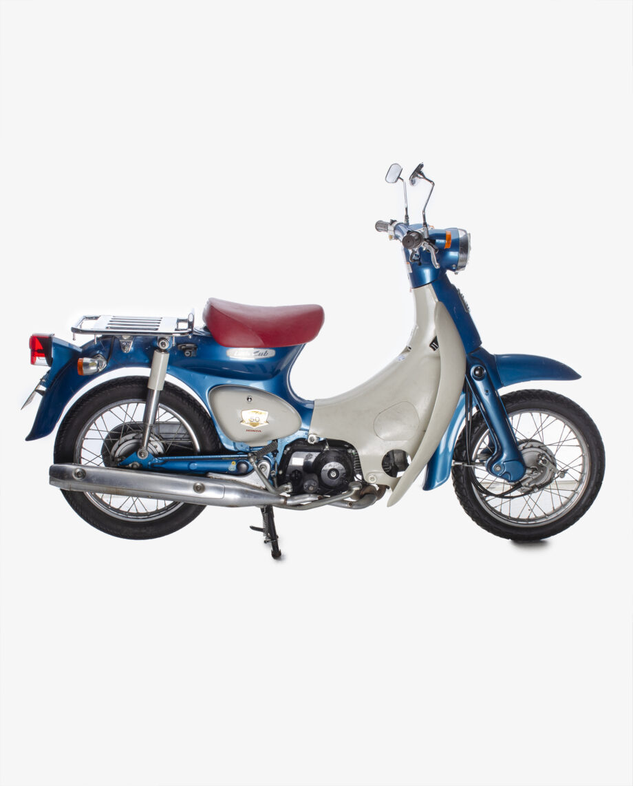 Honda C50 little Cub blauw - met kenteken - Afbeelding 3