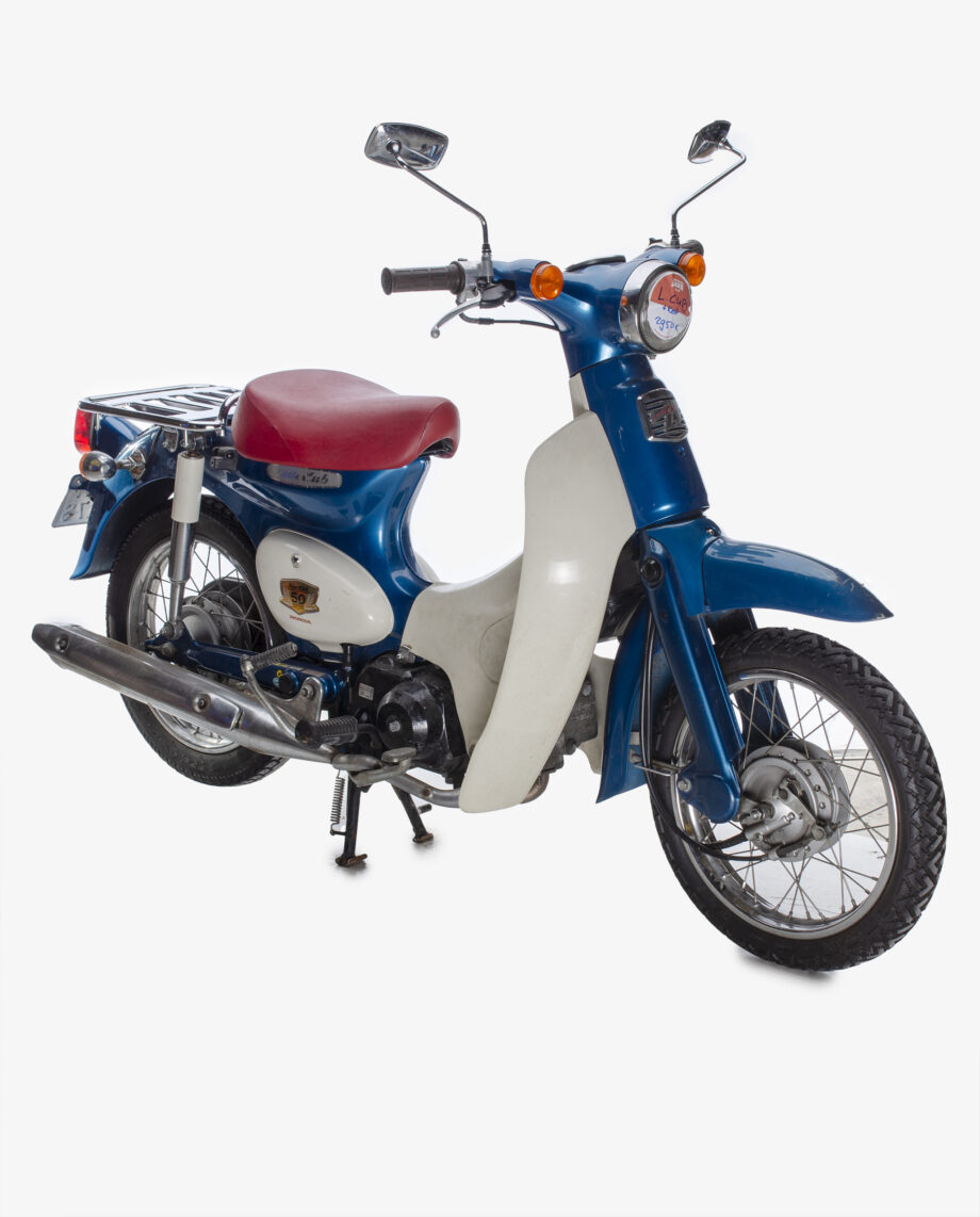 Honda C50 little Cub blauw - met kenteken - Afbeelding 4