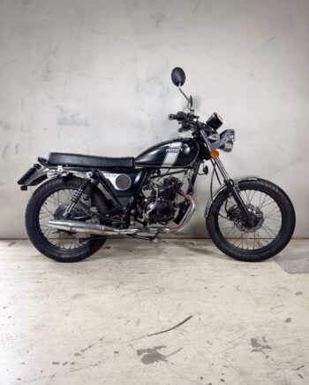 Mash 50 black with license plate.